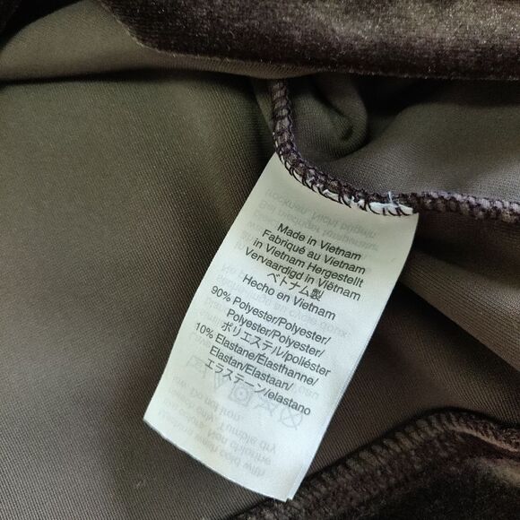 Madewell BROWN GRAY VELOUR VELVET LONG SLEEVE TOP SWEATSHIRT SHIRT S/M - Picture 6 of 8